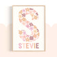 Pip+Phee Daisy Fields Art Print Collection - Dusty Peach Colourway - Set of 3