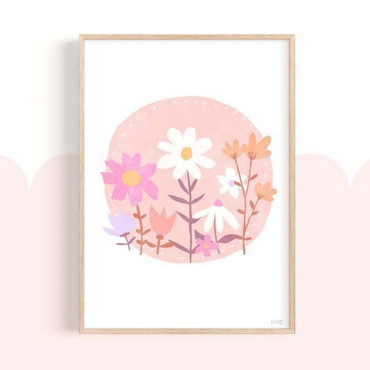 Pip+Phee Daisy Circle Art Print - Bright