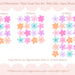 Pip+Phee Daisy Fabric Wall Decals - Large Size - Pink, Peach, Lilac & Aqua Colours