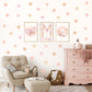 Pip+Phee Daisy Fabric Wall Decals - Small Size - Dusty Boho Colours