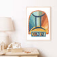 Pip+Phee Horoscope Zodiac Art Print - Gemini - Blue/Rust