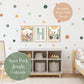 Pip+Phee Spot Fabric Wall Decals - Reusable - Jungle Colours