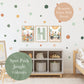 Pip+Phee Spot Fabric Wall Decals - Reusable - Jungle Colours