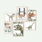 Pip+Phee Jurassic Velociraptor Art Print