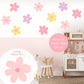 Pip+Phee Daisy Fabric Wall Decals - Large Size - Pastel Colours