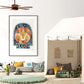 Pip+Phee Horoscope Zodiac Art Print - Leo - Blue/Rust