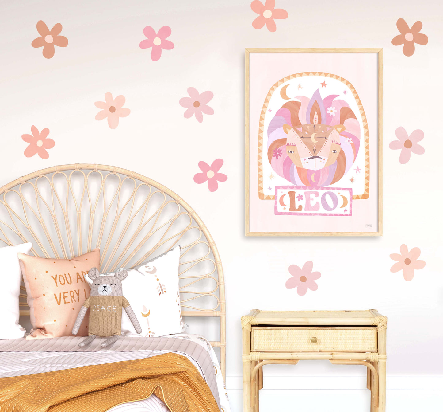 Pip+Phee Horoscope Zodiac Art Print - Leo - Pastel