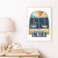 Pip+Phee Horoscope Zodiac Art Print - Libra - Blue/Rust