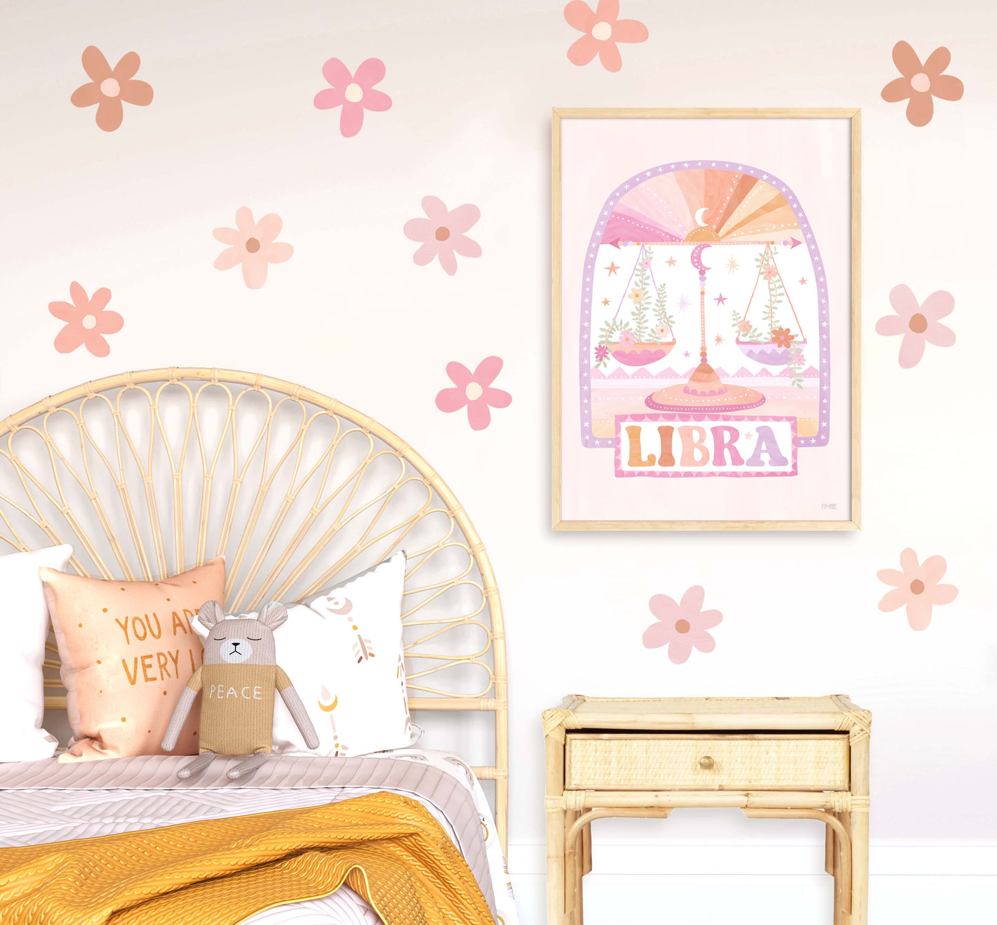Pip+Phee Horoscope Zodiac Art Print - Libra - Pastel
