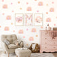 Pip+Phee Daisy Rainbow Fabric Wall Decals - Medium Size - Dusty Peach Colours