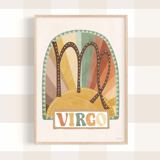 Pip+Phee Horoscope Zodiac Art Print - Virgo - Neutral