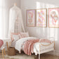 Pip+Phee Coral Mermaid Princess Art Print - Arch Background