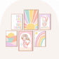 Pip+Phee Sunny Days Mountain Art Print - Pastels