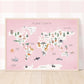 Pip+Phee Planet Earth Art Print - Pink
