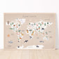Pip+Phee Planet Earth Art Print - Tan Sand