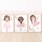Pip+Phee Pink Princess Moon Ladder Art Print