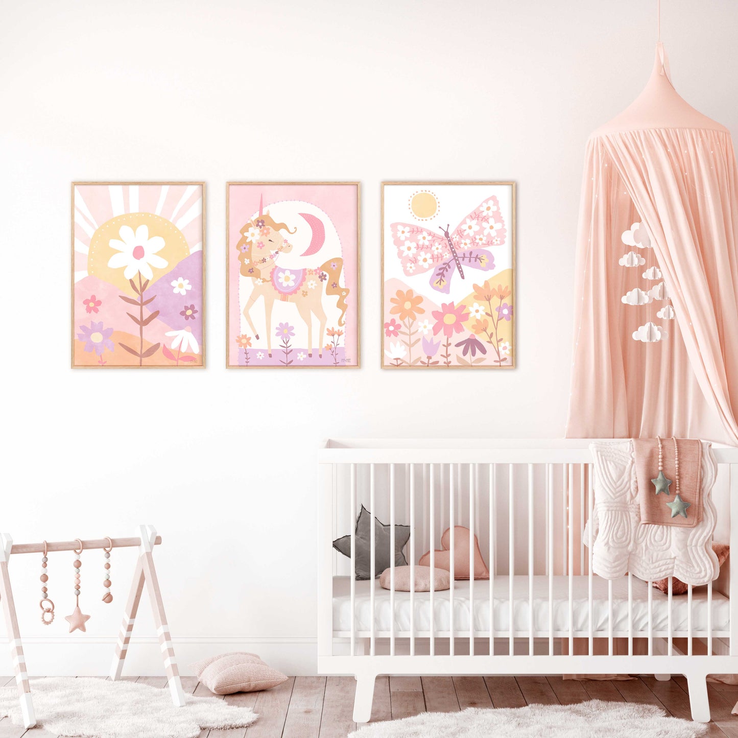 Pip+Phee Daisy Fields Art Print - Pastel