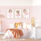 Pip+Phee Pink Princess Moon Ladder Art Print