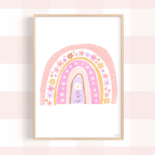 Pip+Phee Daisy Rainbow Art Print - Bright