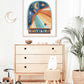 Pip+Phee Horoscope Zodiac Art Print - Sagittarius - Blue/Rust