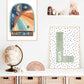 Pip+Phee Horoscope Zodiac Art Print - Sagittarius - Blue/Rust