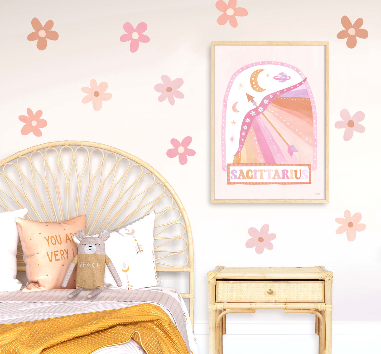 Pip+Phee Horoscope Zodiac Art Print - Sagittarius - Pastel