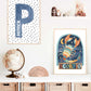 Pip+Phee Horoscope Zodiac Art Print - Scorpio - Blue/Rust
