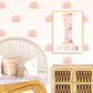 Pip+Phee Daisy Rainbow Fabric Wall Decals - Small Size - Dusty Peach Colours