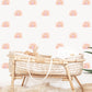 Pip+Phee Daisy Rainbow Fabric Wall Decals - Small Size - Dusty Peach Colours