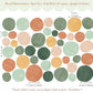 Pip+Phee Spot Fabric Wall Decals - Reusable - Jungle Colours