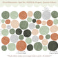 Pip+Phee Spot Fabric Wall Decals - Reusable - Jurassic Colours