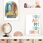 Pip+Phee Horoscope Zodiac Art Print - Virgo - Blue/Rust