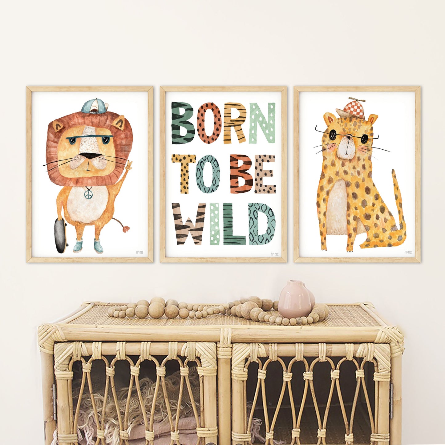 Pip+Phee Jungle Mates Lion Art Print