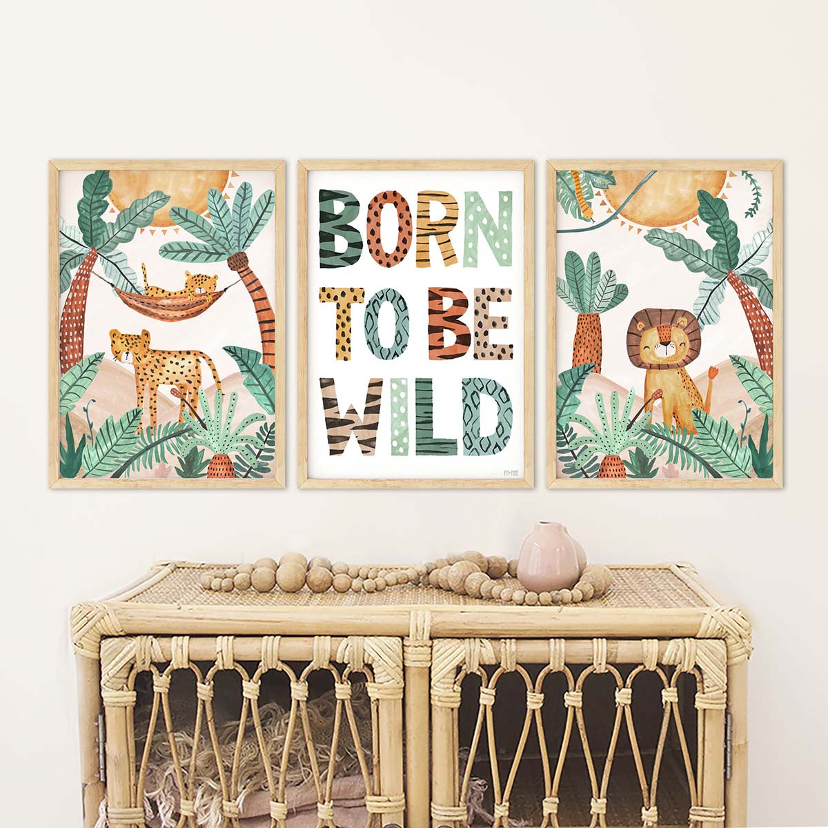Pip+Phee Jungle Horizon Cheetah Art Print