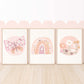 Pip+Phee Daisy Rainbow Circle Art Print - Dusty Peach