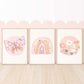 Pip+Phee Daisy Butterfly Circle Art Print - Dusty Peach