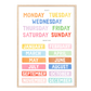Pip+Phee Clever Cookie Days & Months Art Print - Bright
