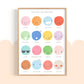 Pip+Phee Clever Cookie Emotions Art Print - Bright