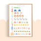 Pip+Phee Clever Cookie Count to 10 Art Print - Bright