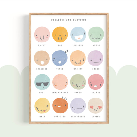 Pip+Phee Clever Cookie Emotions Art Print - Dusty Pastel