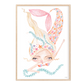 Pip+Phee Coral Mermaid Princess Dive Art Print - White Background
