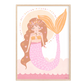 Pip+Phee Cosmic Mermaid Goddess Art Print - Bright