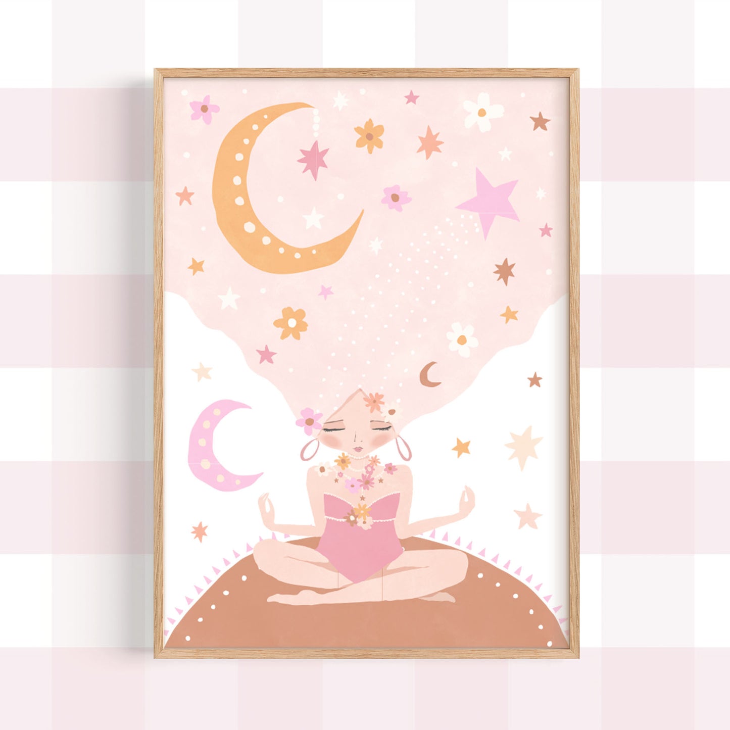 Pip+Phee Cosmic Lunar Goddess Art Print - Bright