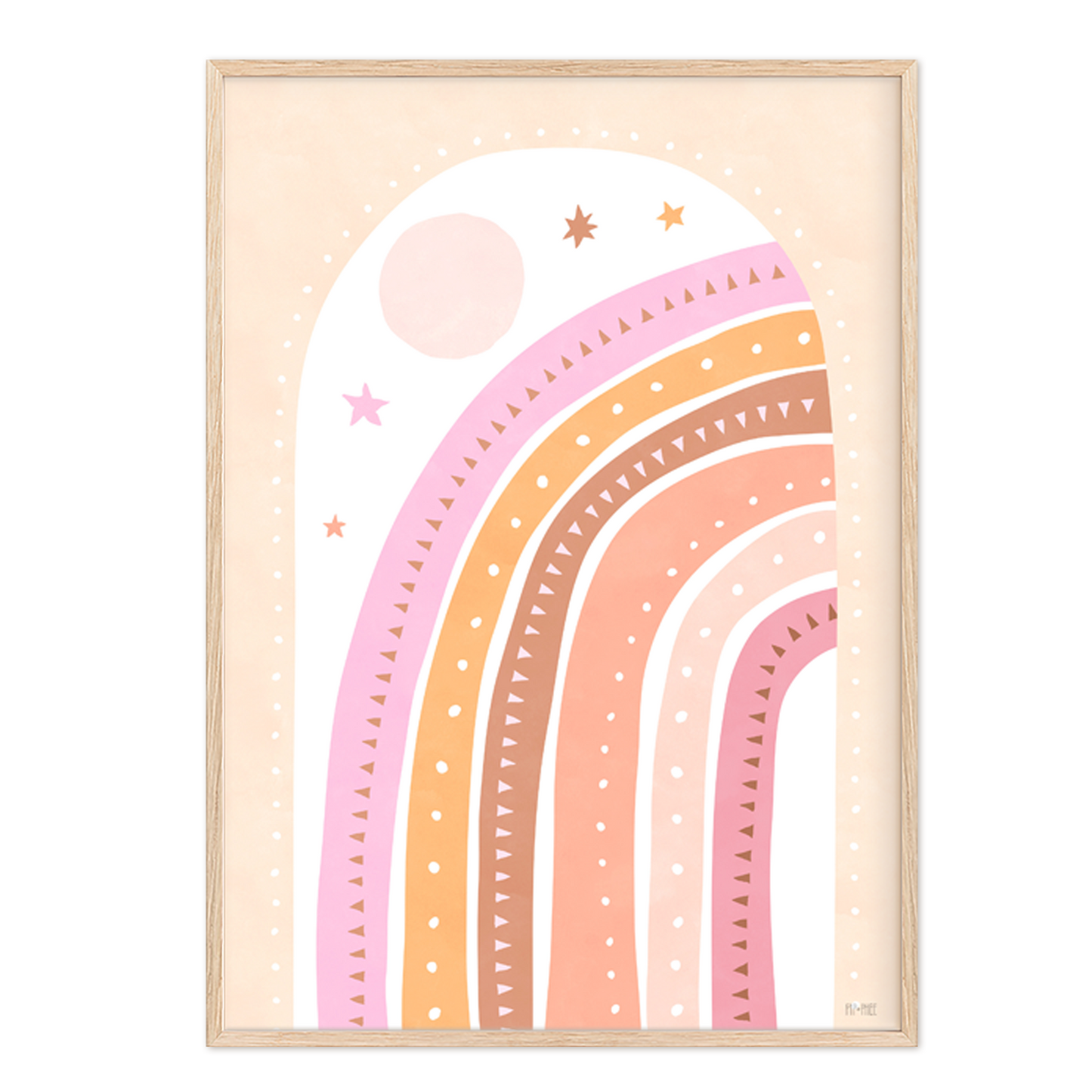 Pip+Phee Cosmic Rainbow Art Print - Bright