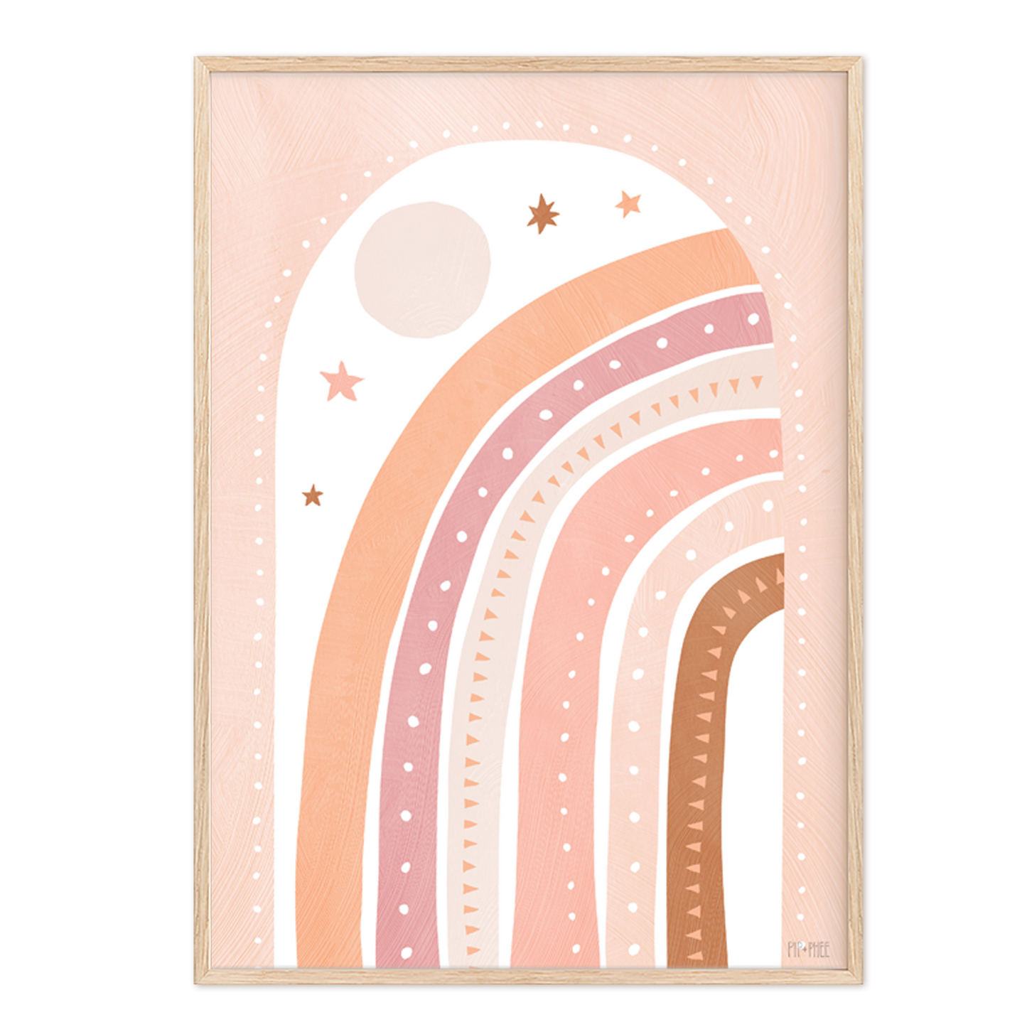 Pip+Phee Cosmic Rainbow Art Print - Dusty