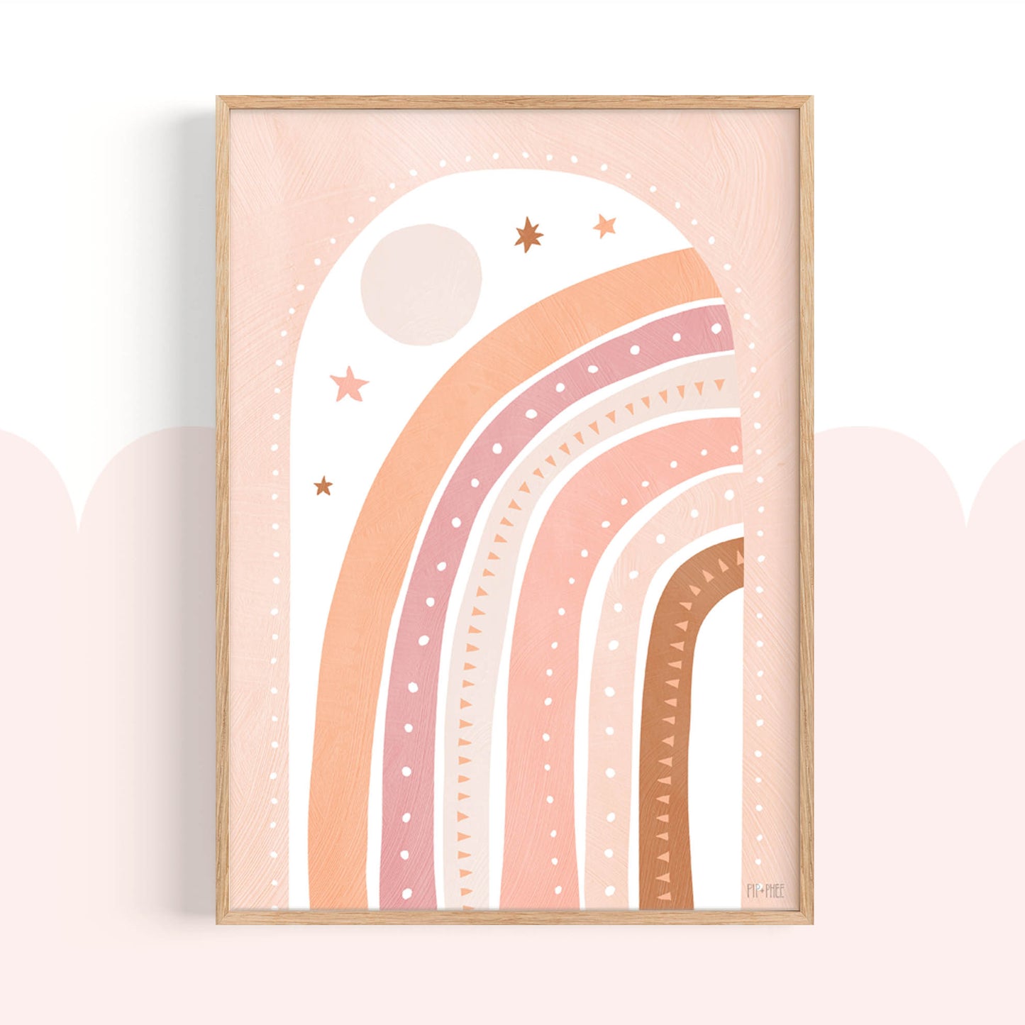 Pip+Phee Cosmic Rainbow Art Print - Dusty