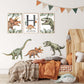 Pip+Phee Dinosaur Fabric Wall Decals - Trex, Triceratops & Brontosaurus