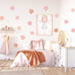 Pip+Phee Daisy Fabric Wall Decals - Medium Size - Dusty Peach & Pink Colours