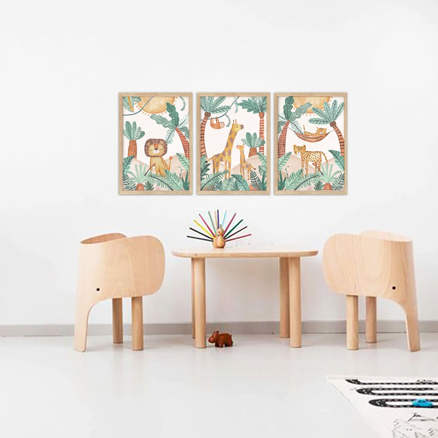 Pip+Phee Jungle Horizon Lion Art Print