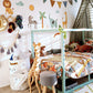 Pip+Phee Jungle Safari Animals Fabric Wall Decals - Small Size